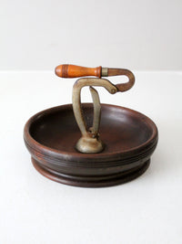 antique nut cracker bowl