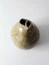 vintage free form studio pottery vase
