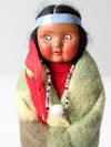 vintage 50s Skookum Indian doll