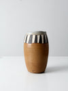 vintage signed studio pottery vase
