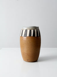 vintage signed studio pottery vase
