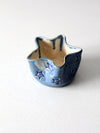 vintage studio pottery star bowl