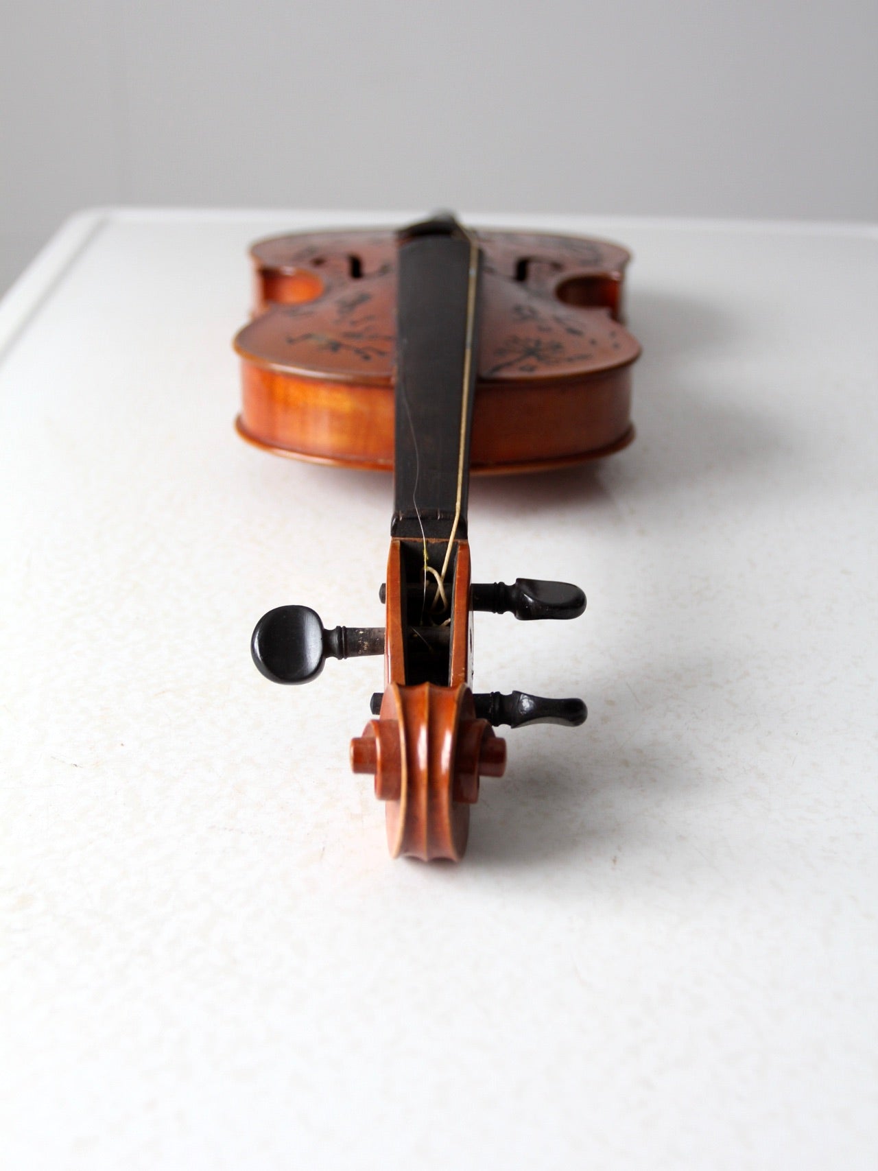 vintage boho art violin