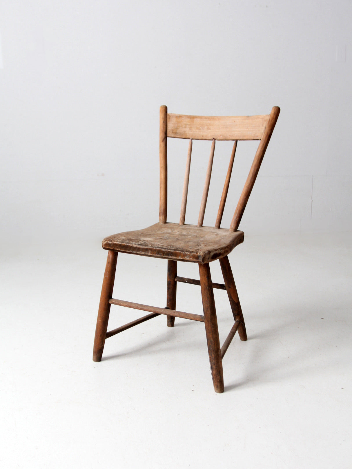 antique plank seat chair – 86 Vintage