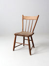 antique plank seat chair