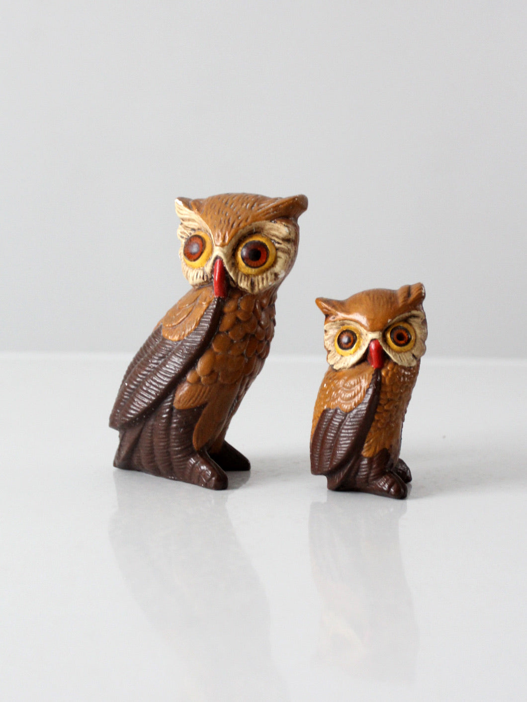 mid-century owls pair