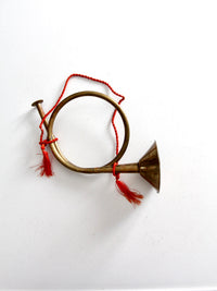 vintage brass horn
