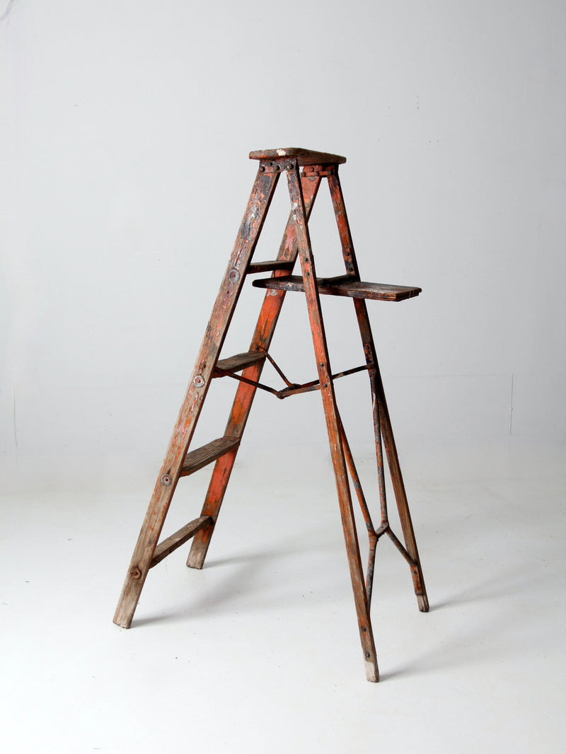 vintage rustic wooden ladder – 86 Vintage