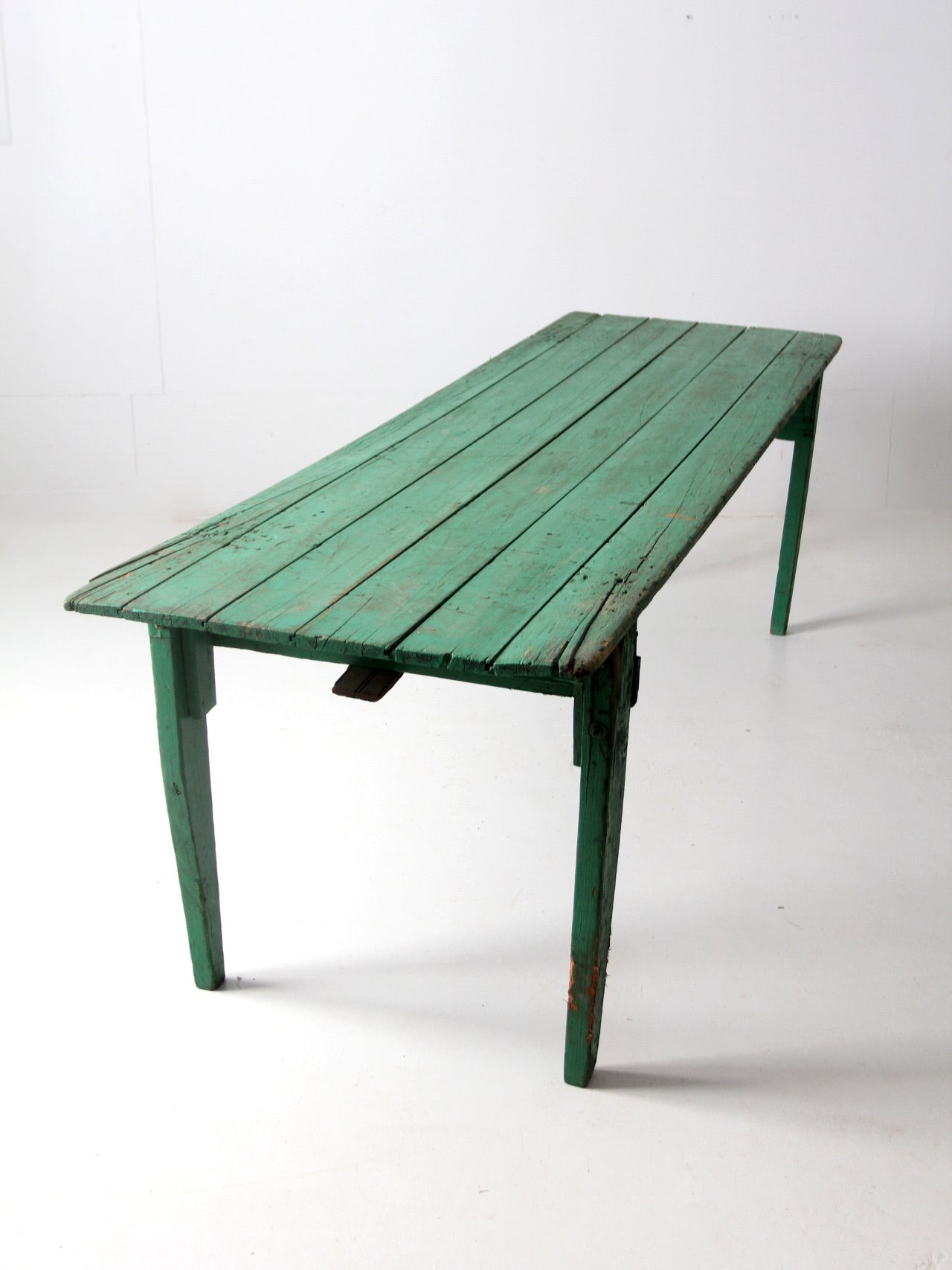 antique wooden folding table 8 ft – 86 Vintage