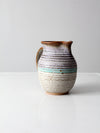 vintage studio pottery pitcher
