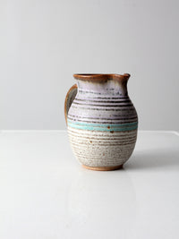 vintage studio pottery pitcher