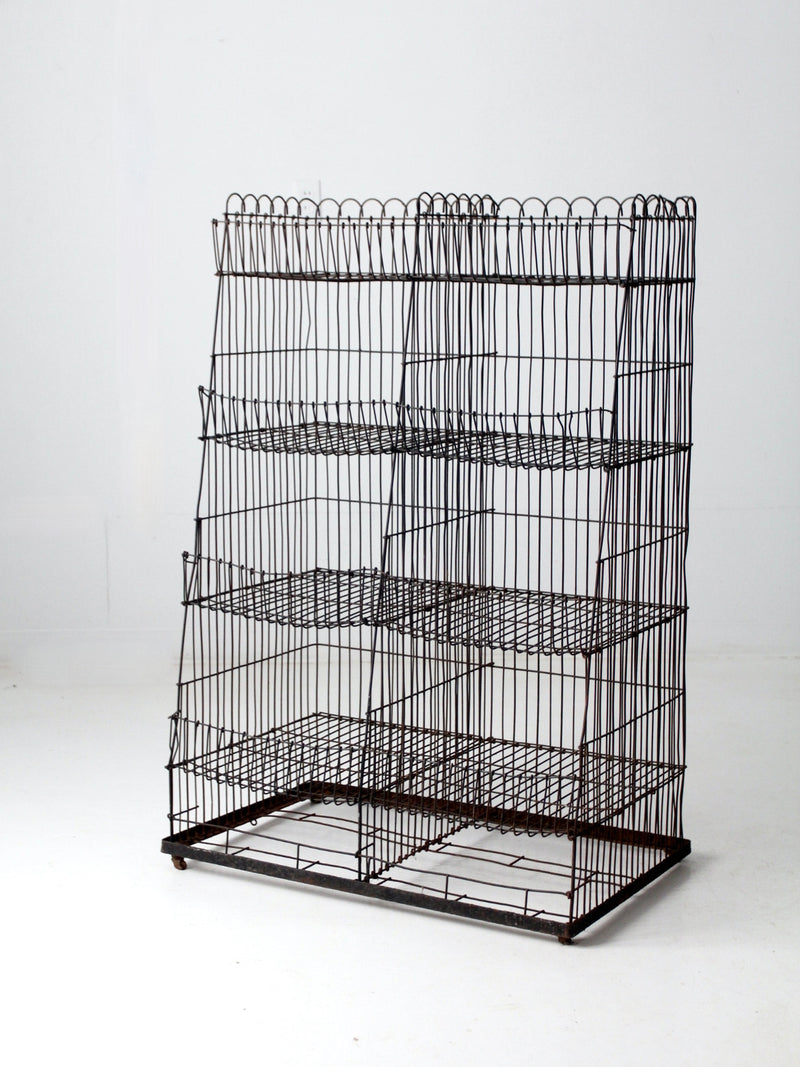 vintage wire display rack