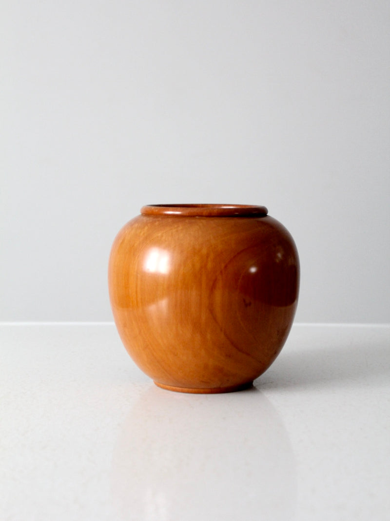 vintage Southwestern wood vase