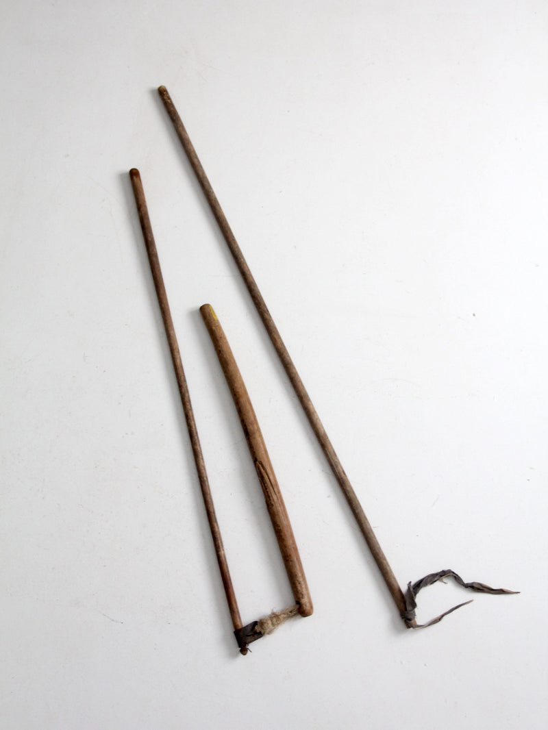 antique primitive harvest tools