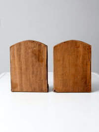 vintage End of Trail chalkware bookends