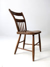 antique plank seat chair