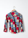 vintage 70s patchwork shirt
