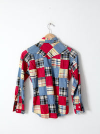 vintage 70s patchwork shirt