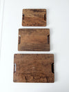 vintage cork boards set of 3