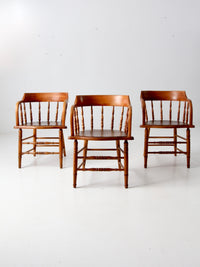 antique captains chairs set of 3