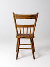 antique plank seat farmhouse chair