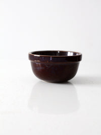 antique brown stoneware bowl