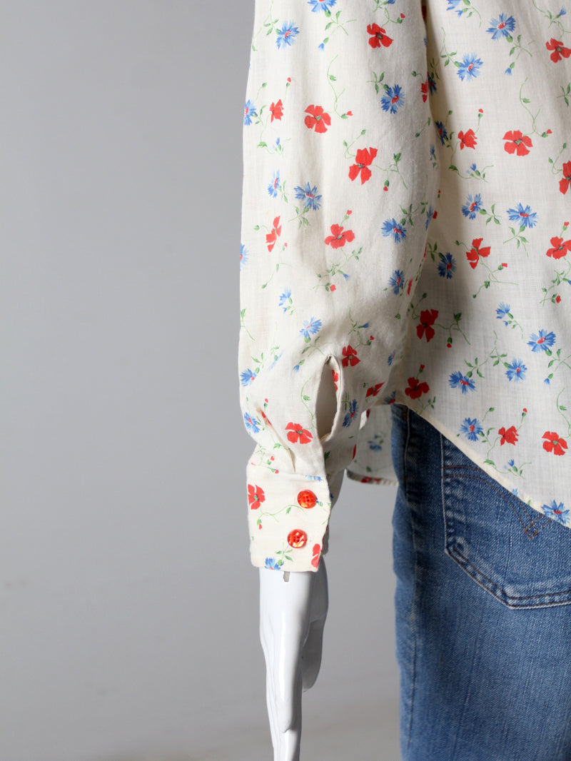 vintage floral shirt