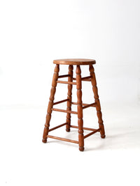 antique primitive wooden stool