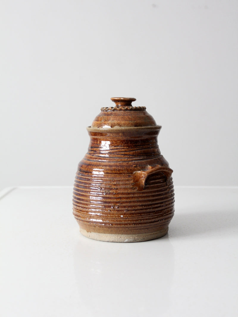 vintage 70s studio pottery jar