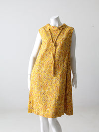 vintage 60s paisley print dress