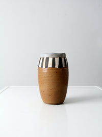 vintage signed studio pottery vase