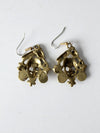 vintage skull dangle earrings