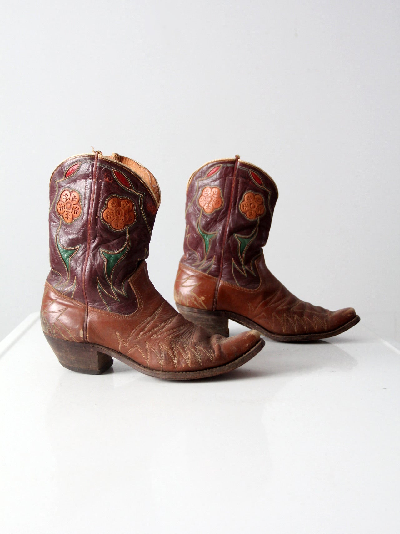 50s vintage boots ヴィンテージ ブーツ vintage 50s Acme inlay boots, size 10 D – 86 Vintage