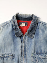 vintage distressed Osh Kosh denim work jacket