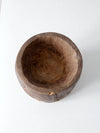 antique wooden mortar