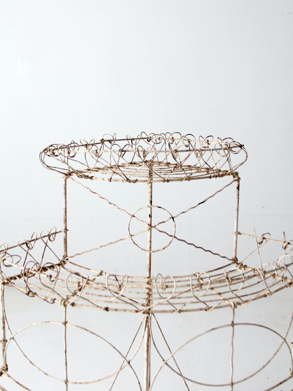 Victorian wire plant stand