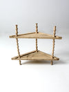 Victorian spool shelf stand