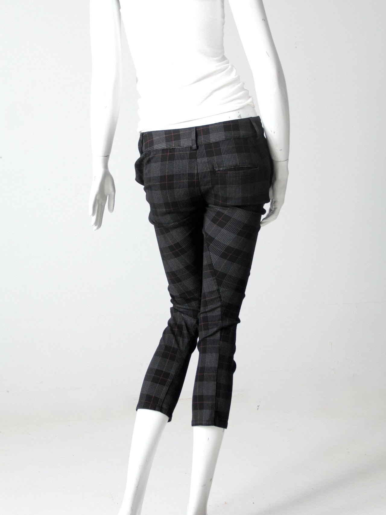 Low rise plaid pants 2025