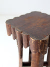 antique folk art palm frond table
