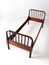 antique spool bed