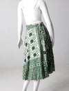 vintage boho wrap skirt