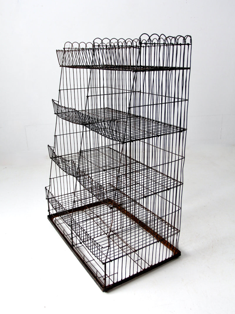 vintage wire display rack