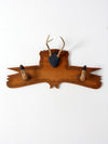 1950s deer antlers and hoof mount