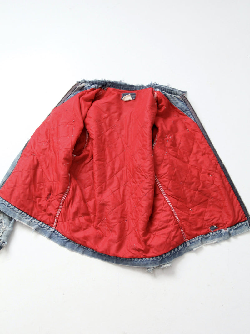 vintage distressed Osh Kosh denim work jacket