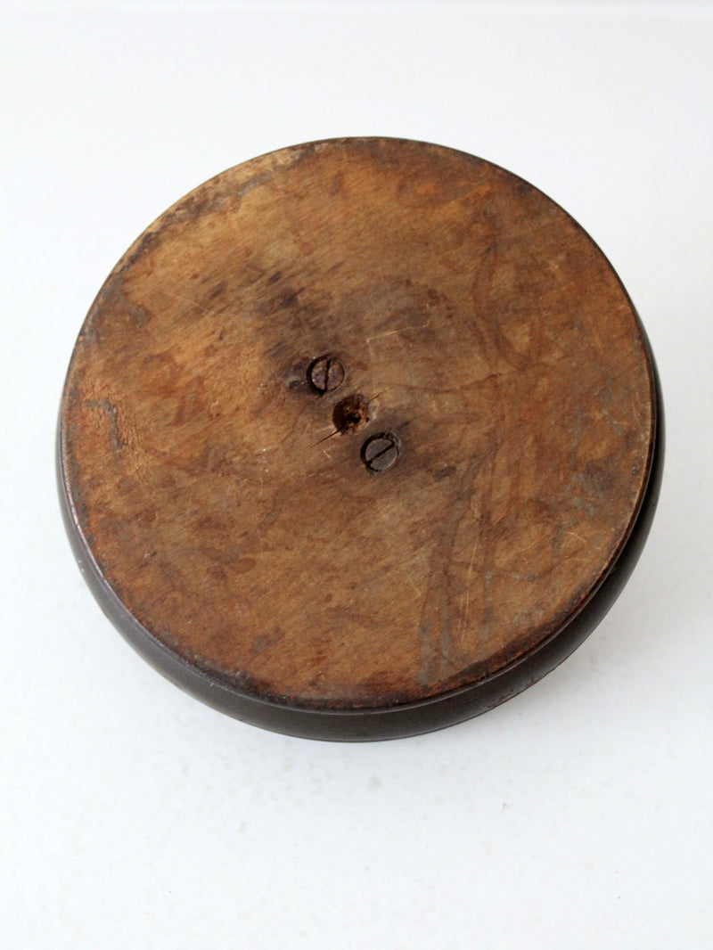 antique nut cracker bowl