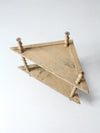 Victorian spool shelf stand