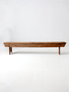 antique primitive wood bench 7ft