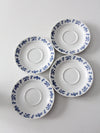 vintage Porsgrund porcelain tea cup and saucer sets
