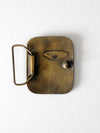 vintage 70s brass bass fishing buckle