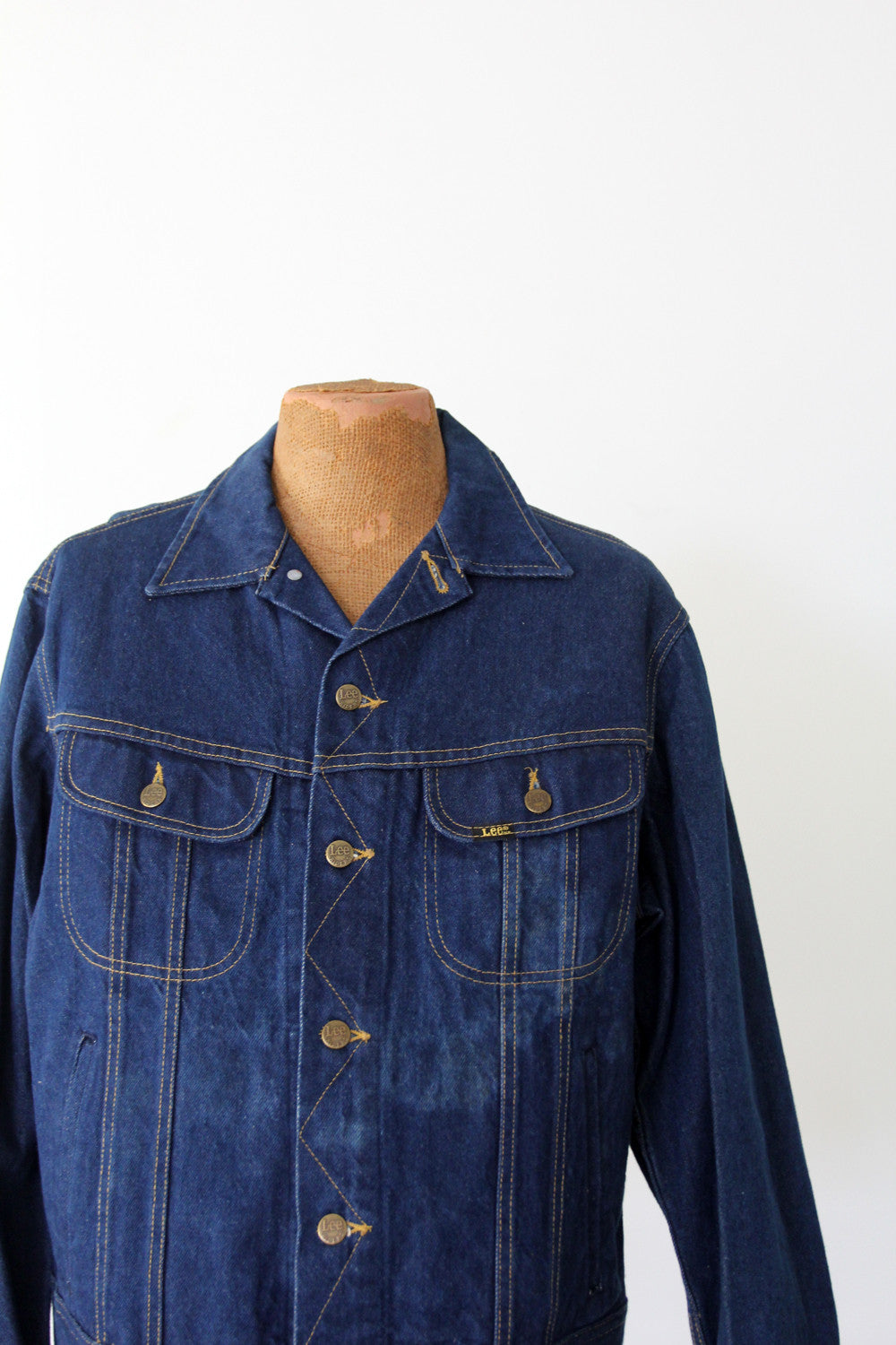 Vintage　LEE　デニムジャケット　70s　220J 101Jカバーオール 70s Old Lee 220 Denim Jacket 襤褸 vintage 70s Lee denim jacket